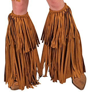 Hippie Cowboy Fransar Skoöverdrag Brun