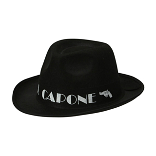Al Capone Hatt Svart