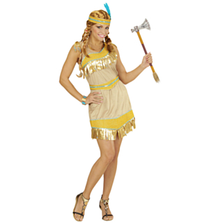 Gyllene Indianbabe Maskeraddräkt