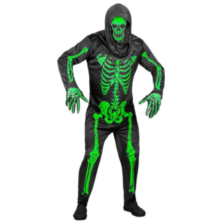 Neonskelett Maskeraddräkt