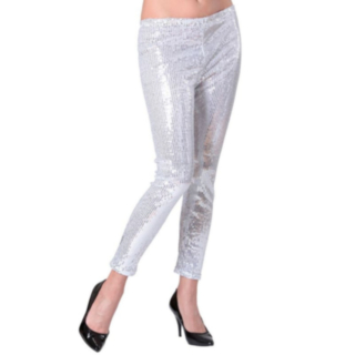 Paljettleggings Silver