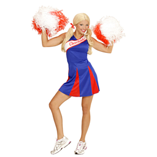 Cheerleader Klänning Blå/Röd
