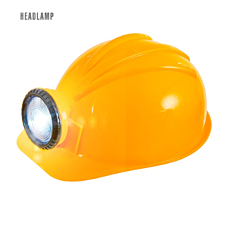 Gruvarbetare Hjälm Med Lampa