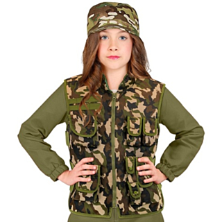 Klassisk Militär Barnväst Kamouflage