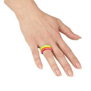 80-tal Party Ringar Neon