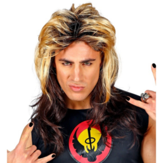 80-tal Rocker Peruk Blond