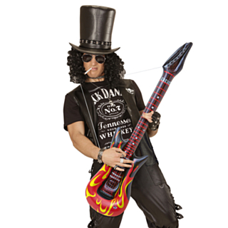 Uppblåsbar Rockgitarr Eldsflammor