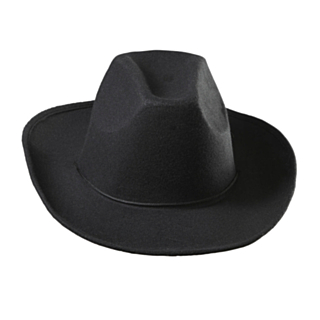 Realistisk Svart Cowboyhatt
