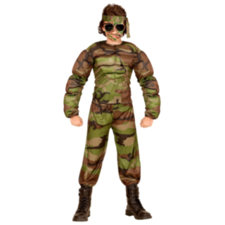 Muskulös Soldat Barndräkt Muskulös Soldat Barndräkt