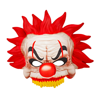 Mördarclown Mask Röd