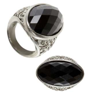 Juvelring Svart/Silver