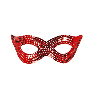 Paljett Ögonmask Röd