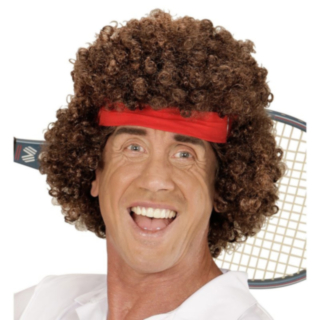 Tennisspelare Peruk