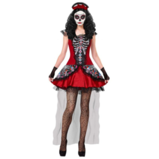 Día De Los Muertos Brud Maskeraddräkt