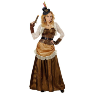 Randig Steampunk Maskeraddräkt