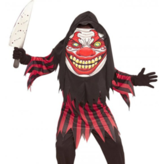 Läskig Clown Barndräkt