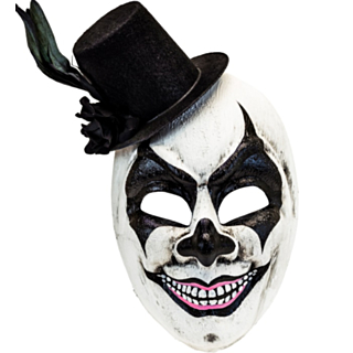 Killer Clown Mask Med Hög Hatt