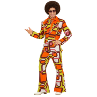70-tal Discokostym Orangegul