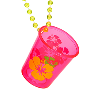 Halsband Med Neonrosa Shotglas