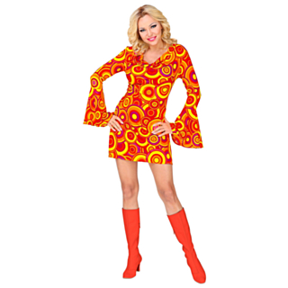 Orange Bubblor Discodarling Maskeraddräkt