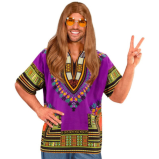 Dashiki Tröja Maskeraddräkt Lila