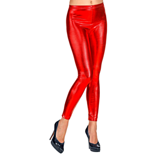 Metallisk Röda Leggings