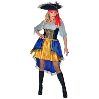 Kvinnlig Piratkapten Maskeraddräkt