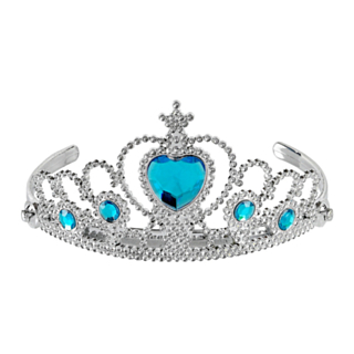 Prinsessa Barntiara Silver/Turkos