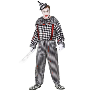 Retro Horrorclown Maskeraddräkt