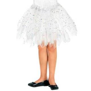 Glittrande Tutu Tyllkjol Barn Vit