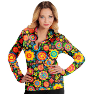 60-tal Flowerpower Skjorta