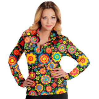 60-tal Flowerpower Skjorta