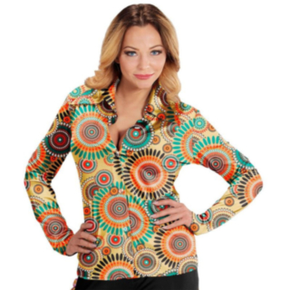 60-tal Retro Mandala Skjorta