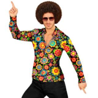 60-tal Groovy Blomsterskjorta