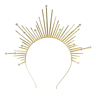 Solstrålar Halo Hårband Guld