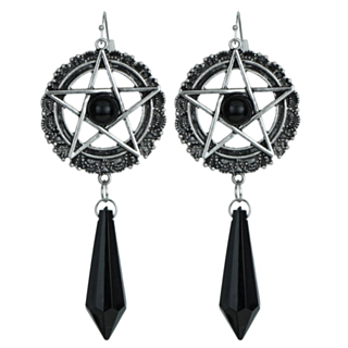Djävulska Pentagram Örhängen