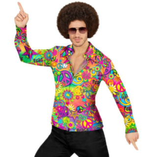 60-tal Groovy Peace Skjorta
