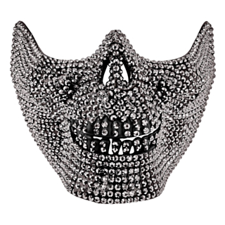 Strass Dödskalle Käke Mask