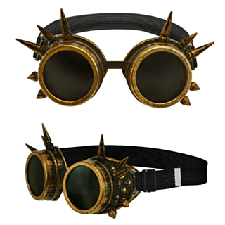 Steampunk Glasögon Antikguld