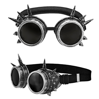 Steampunk Glasögon Silver