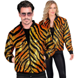 Tiger Paljett Bomberjacka