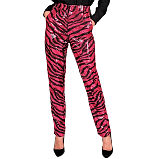 Zebra Paljettbyxor Rosa
