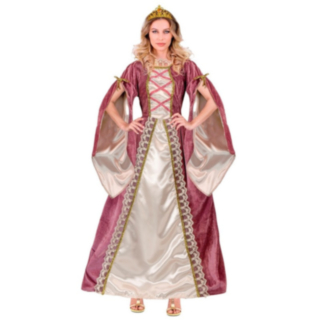 Medeltida prinsesskostym rosa