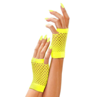 Fingerlösa Handskar Gul