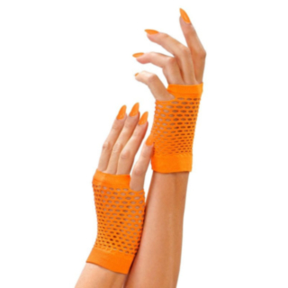 Fingerlösa Handskar Orange