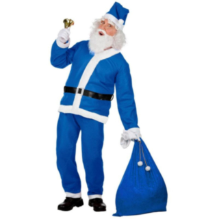 Blå Jultomte Maskeraddräkt