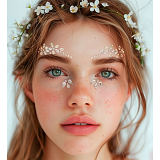 Hippie Daisy Ansiktssmycken