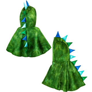 Dinosaurie Plyschponcho Barndräkt