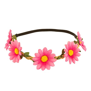 Blommigt Hårband Ljusrosa
