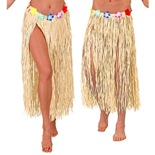 Hula Lång Stråkjol Beige